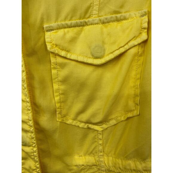 Sanctuary Jacket Womens Lightweight Snap Front Utility Yellow Size M New - Picture 2 of 8
